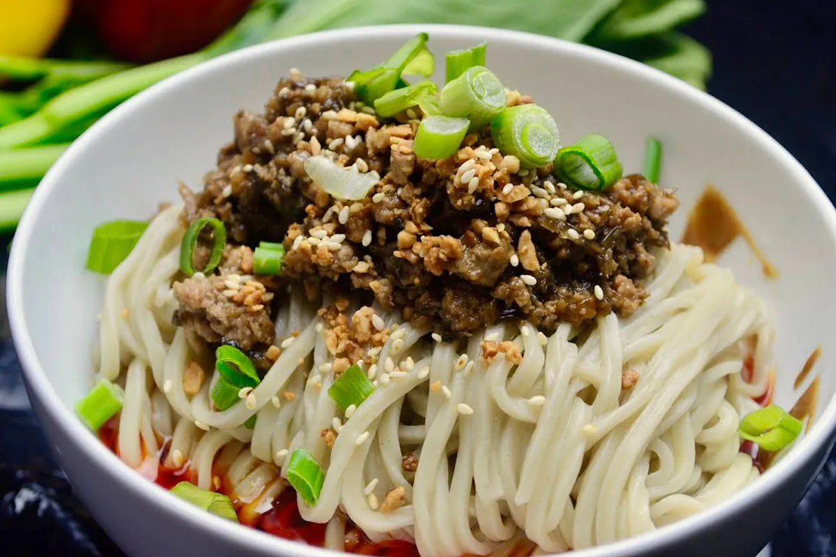 Meat Sauce Noodles at Yunxiang Sichuan Cuisine，a Chinese Restaurant in Arcadia